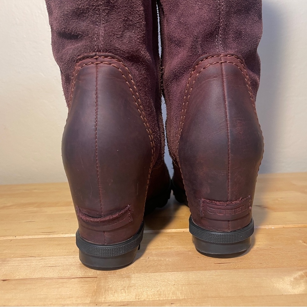 Sorel, the Joan Wedge II Tall Waterproof Leather Boots - Picture 7 of 15